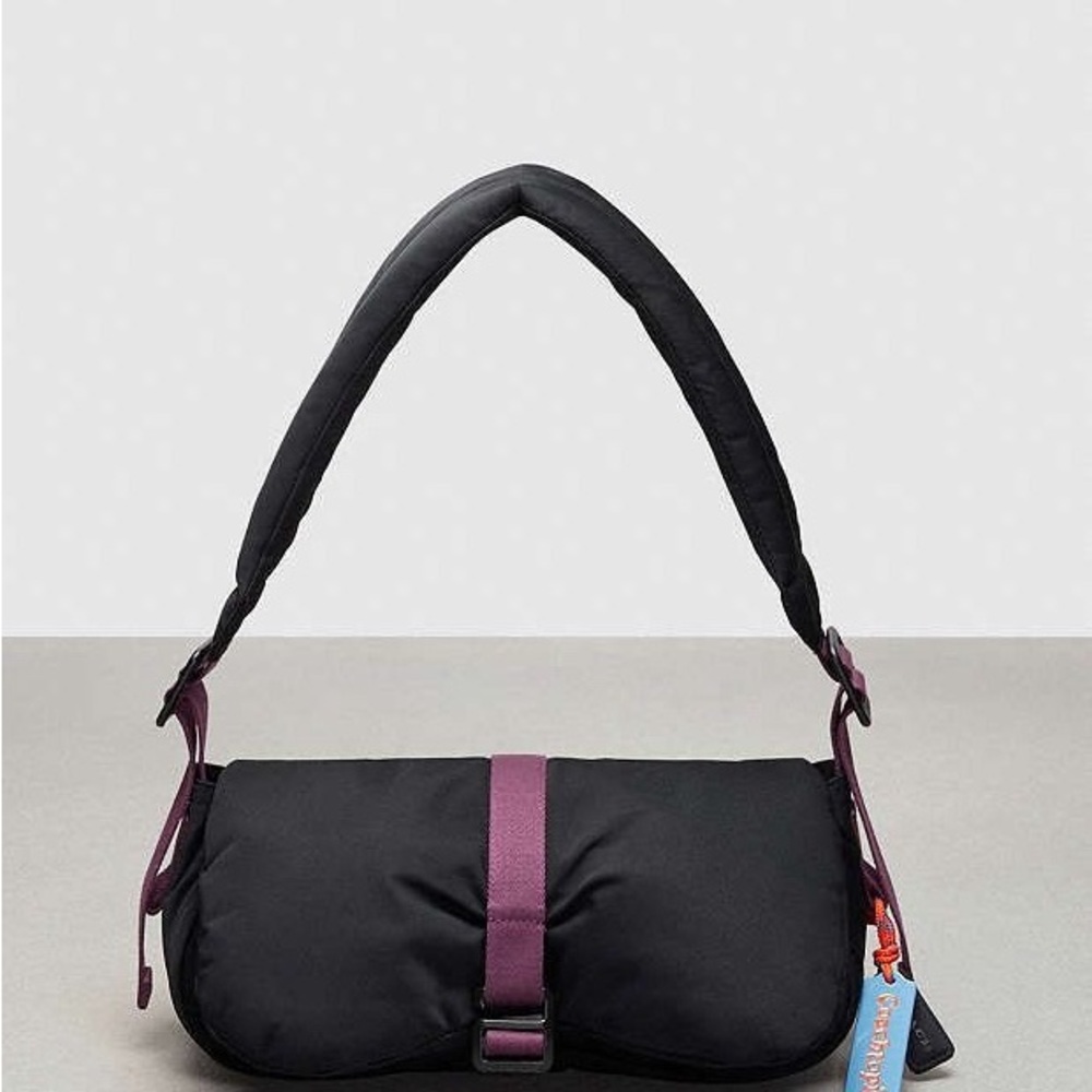 Coach Black and Purple Shoulder Bag